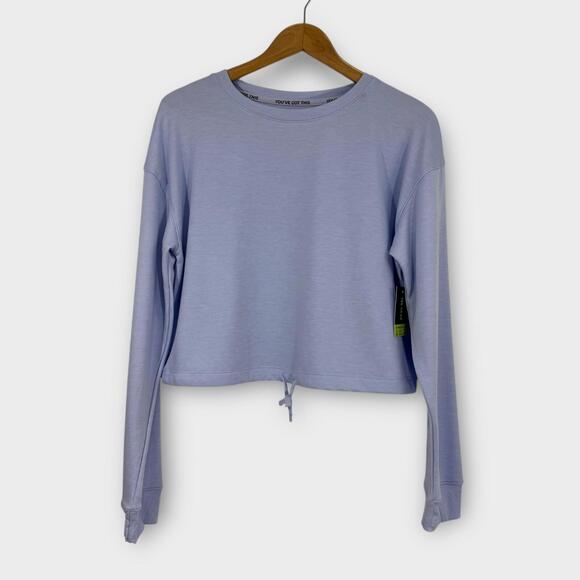 tek gear Tops - Tek Gear Women’s Size Medium Lavender Long Sleeve Brushed Fleece Sweatshirt